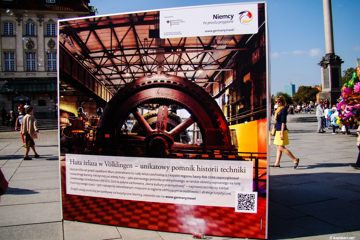 Plenerowa wystawa na placu Zamkowym - Zjednoczone Niemcy