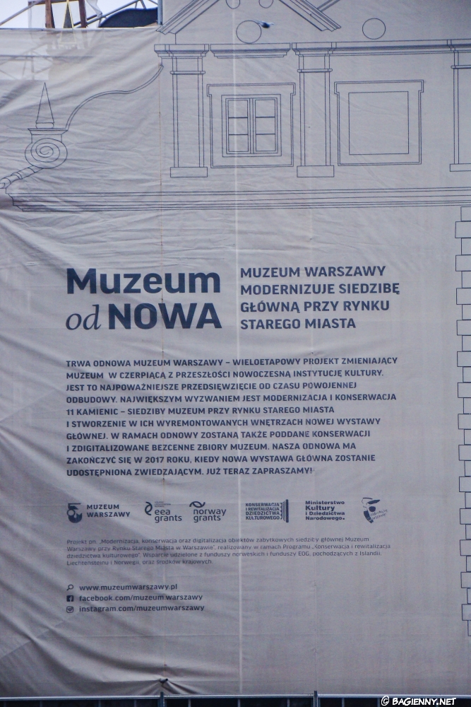 Stare Miasto - Muzeum Warszawy - renowacja kamienic przy rynku